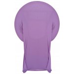 Spandex Cocktail Tablecloth Round 32 x 43 Folded Light Purple
