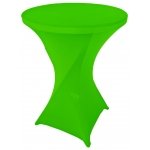 Spandex Cocktail Tablecloth Round 32 x 43 Lime Green