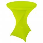 Spandex Cocktail Tablecloth Round 32 x 43 Lime Green