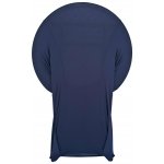 Spandex Cocktail Tablecloth Round 32 x 43 Folded Navy Blue