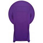 Spandex Cocktail Tablecloth Round 32 x 43 Folded Purple