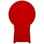 Spandex Cocktail Tablecloth Round 32 x 43 Folded Red