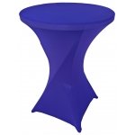 Spandex Cocktail Tablecloth Round 32 x 43 Royal Blue