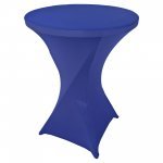 Spandex Cocktail Tablecloth Round 32 x 43 Royal Blue