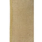 Burlap Polyester Faux Jute Tablecloth 60 x 60 Edge Natural Brown