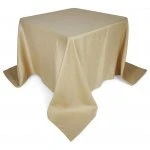 90 x 90 Polyester Burlap Tablecloth - Natural Brown Burlap Polyester Faux Jute Tablecloth 90 x 90 Natural Brown