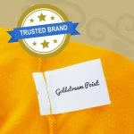 Spandex Cocktail Tablecloth 24 x 30 Round Tag Golden Yellow