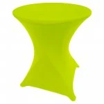 Spandex Cocktail Tablecloth 24 x 30 Round Lime Green