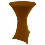 Spandex Cocktail Tablecloth 24 x 42 Round Brown