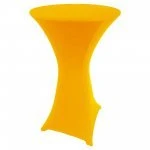Spandex Cocktail Tablecloth 24 x 42 Round Golden Yellow