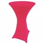Spandex Cocktail Tablecloth 24 x 42 Round Hot Pink