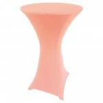 Spandex Cocktail Tablecloth 24 x 42 Round Light Pink