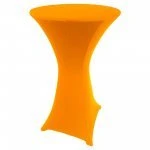 Spandex Cocktail Tablecloth 24 x 42 Round Orange