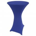 Spandex Cocktail Tablecloth 24 x 42 Round Royal Blue