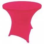 Spandex Cocktail Tablecloth 32 x 30 Round Hot Pink