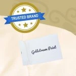 Spandex Cocktail Tablecloth 32 x 30 Round Tag Ivory