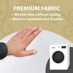 Spandex Cocktail Tablecloth 32 x 30 Round Fabric White