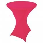 Spandex Cocktail Tablecloth 32 x 43 Round Hot Pink