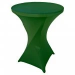 Spandex Cocktail Tablecloth 32 x 43 Round Hunter Green