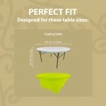 Spandex Cocktail Tablecloth 60 Inch 5 Foot Round Fit Lime Green
